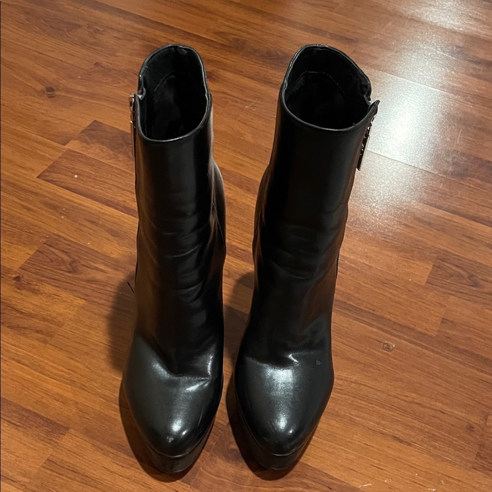 Guess Black Heeled Boots for Women